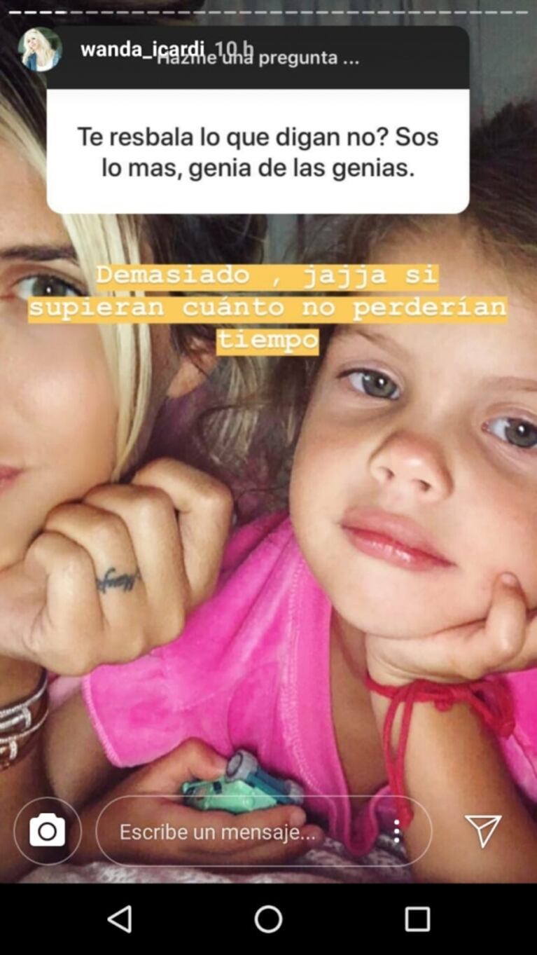 Wanda Nara reflexionó sobre las críticas, luego de ser atacada por las fotos de su cuerpo al natural