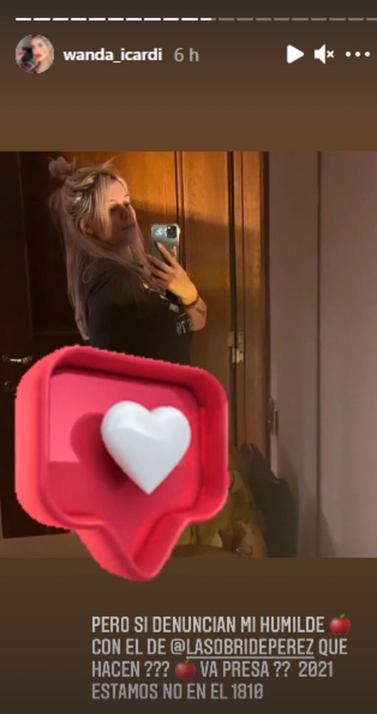 Wanda Nara republicó una foto sexy que le habían censurado ¡y se refirió a Sol Pérez!: "La envidia entre mujeres es una de las cosas más feas"