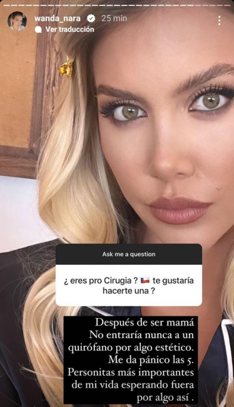 Wanda Nara reveló el profundo motivo por el que no se hace cirugías estéticas