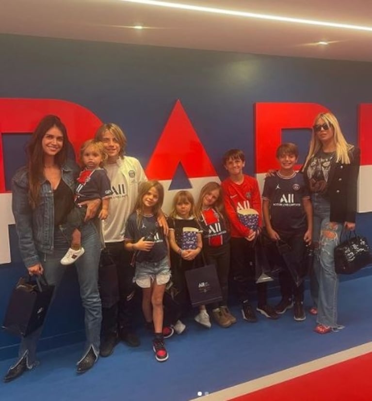 Wanda Nara reveló si quiere tener otro hijo tras la numerosa salida familiar con Zaira: "Confirmado, no estoy preparada para un sexto"