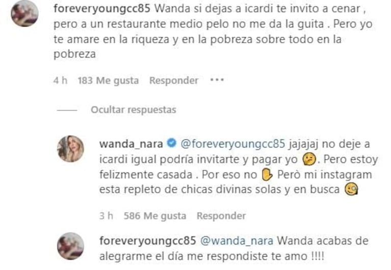 Wanda Nara rompió el silencio sobre los rumores de crisis con Icardi: "No dejé a Mauro; estoy felizmente casada"