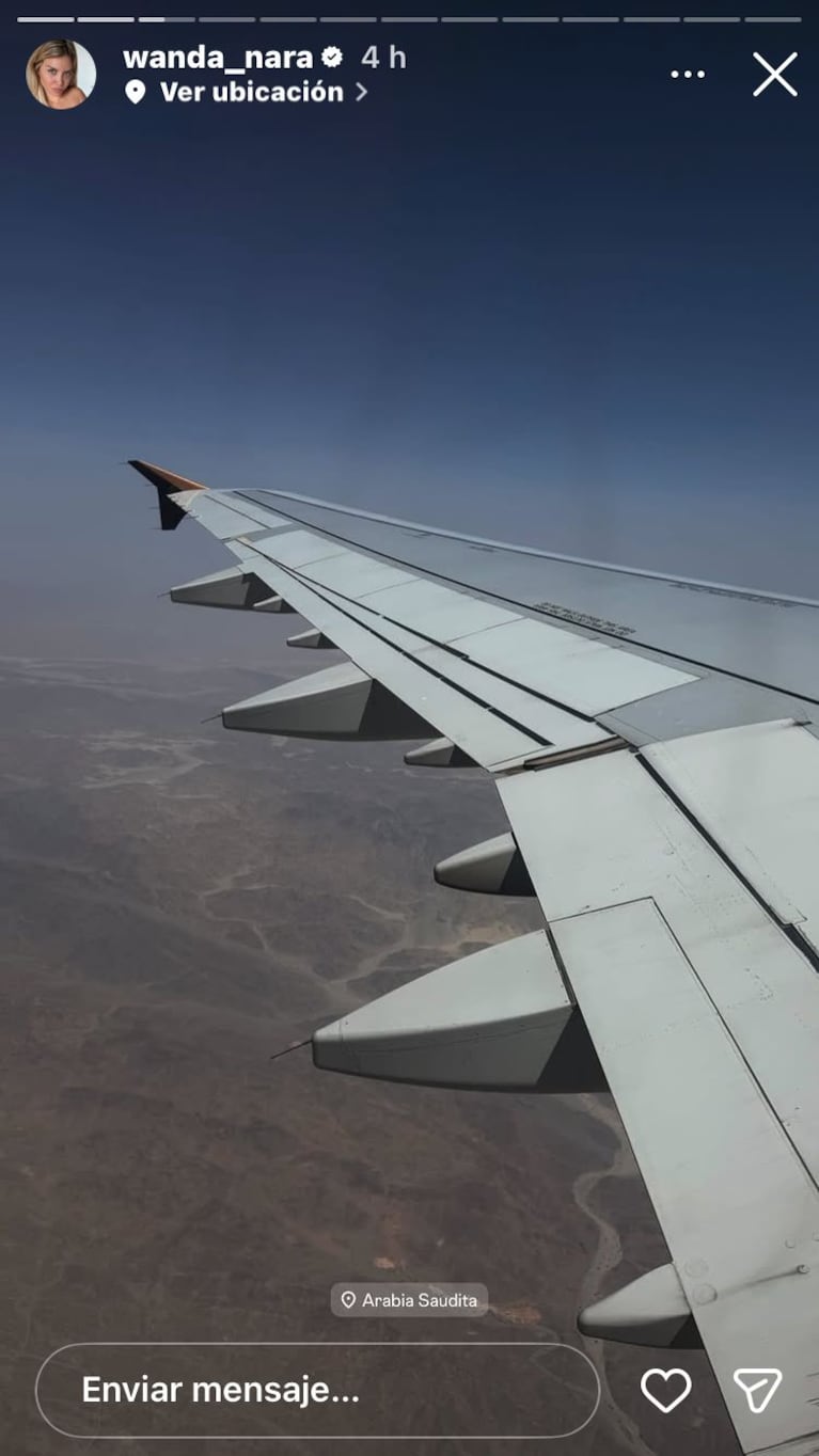 Wanda Nara rumbo a Islas Maldivas (Foto: Instagram/@wanda_nara).