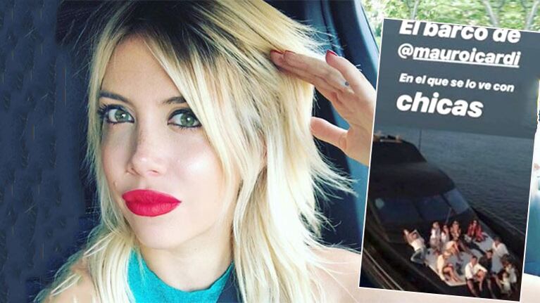 Wanda Nara salió a hablar indignada de las fotos de Mauro Icardi en un yate con otras mujeres