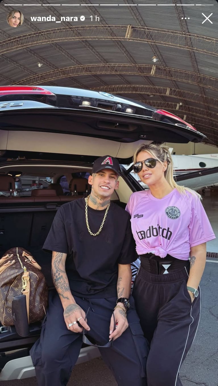 Wanda Nara saludó a L-Gante por su cumpleaños (Foto: captura de Instagram/@wanda_nara).