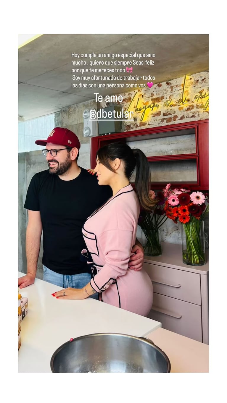 Wanda Nara saludó con ternura a Damián Betular por su cumpleaños: “Te amo”. Crédito: Instagram