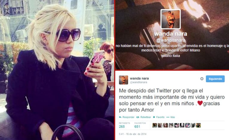 Wanda Nara se despidió de Twitter. (Foto: Twitter)