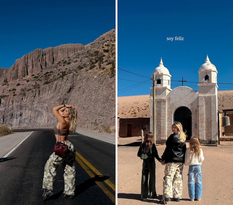 Wanda Nara se fue de vacaciones a Jujuy con sus hijas (Foto: Instagram @wanda_nara)