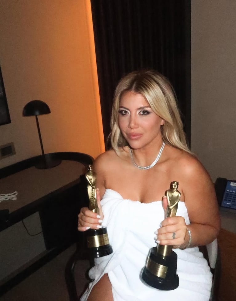 Wanda Nara se llevó el Martín Fierro a Mejor Labor en Conducción Femenina (Foto de Instagram)