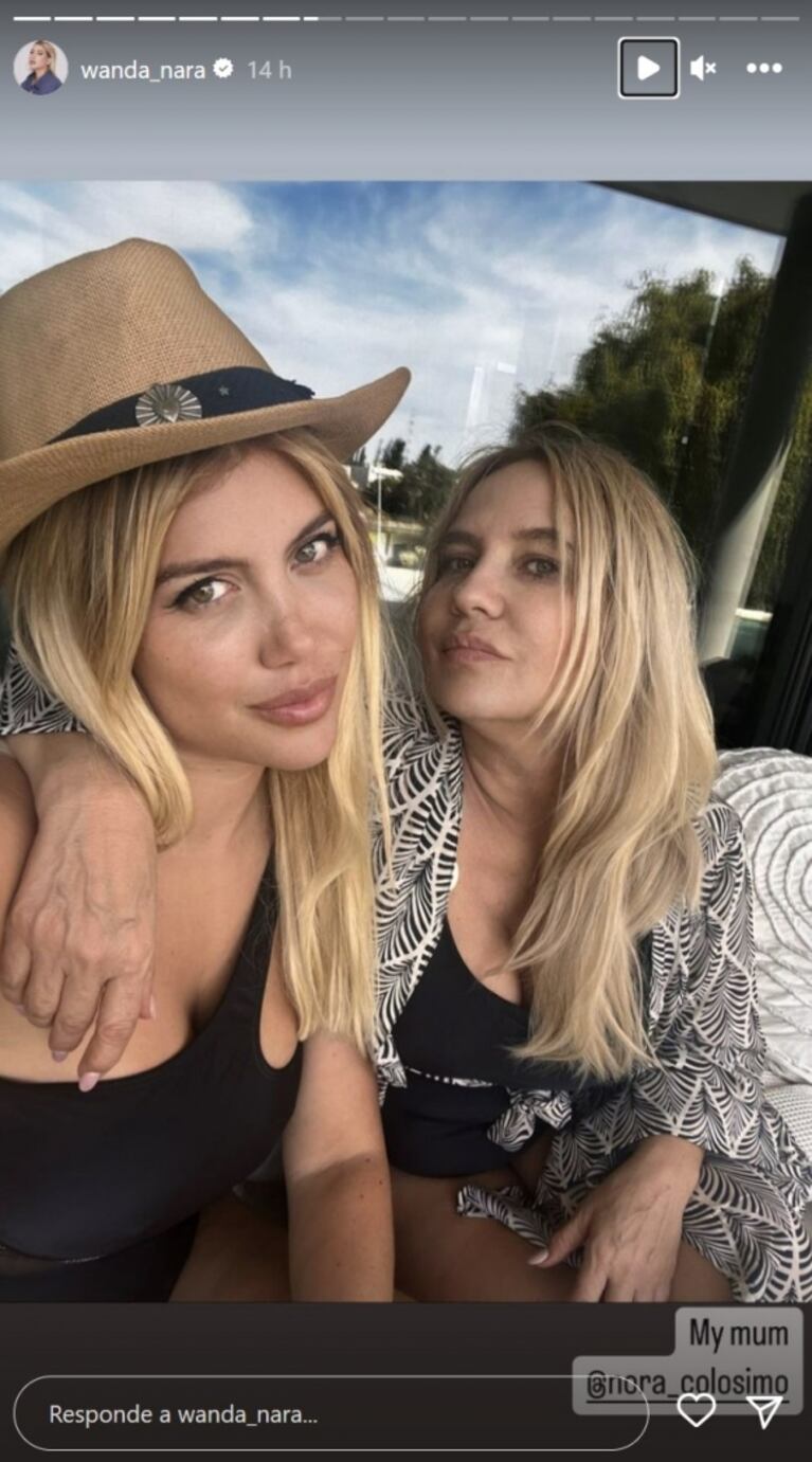 Wanda Nara se mostró con su madre tras los rumores de distanciamiento