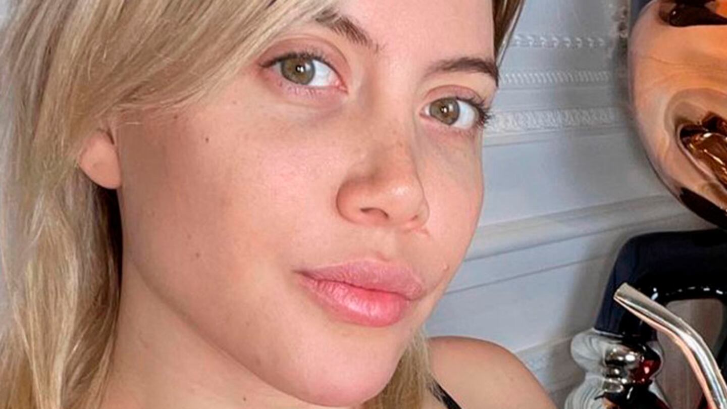 Wanda Nara se mostró sin make up y con un jugado outfit antes de entrenar