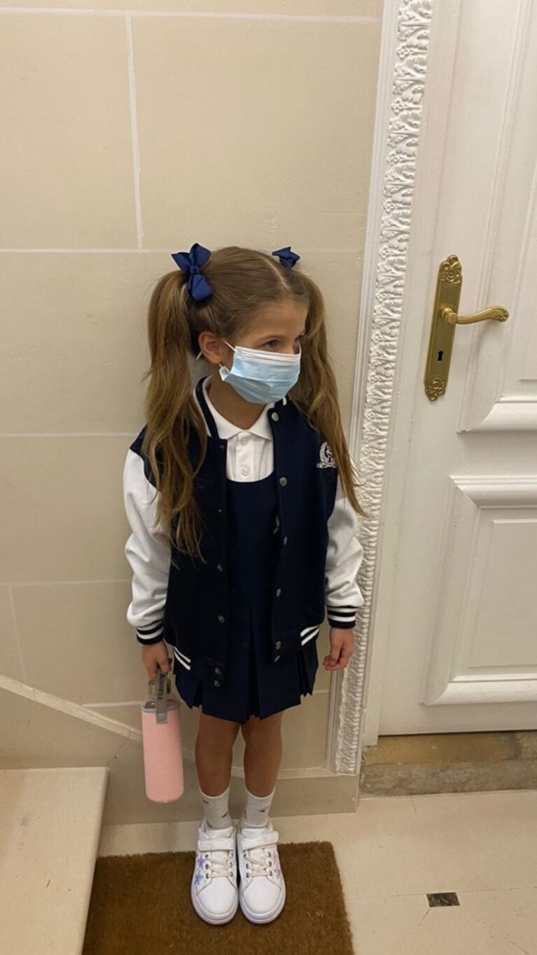 Wanda Nara, sensible con el primer día de clases de sus hijos en Francia: "Me quedo con la preocupación de cada uno por la adaptación del otro"