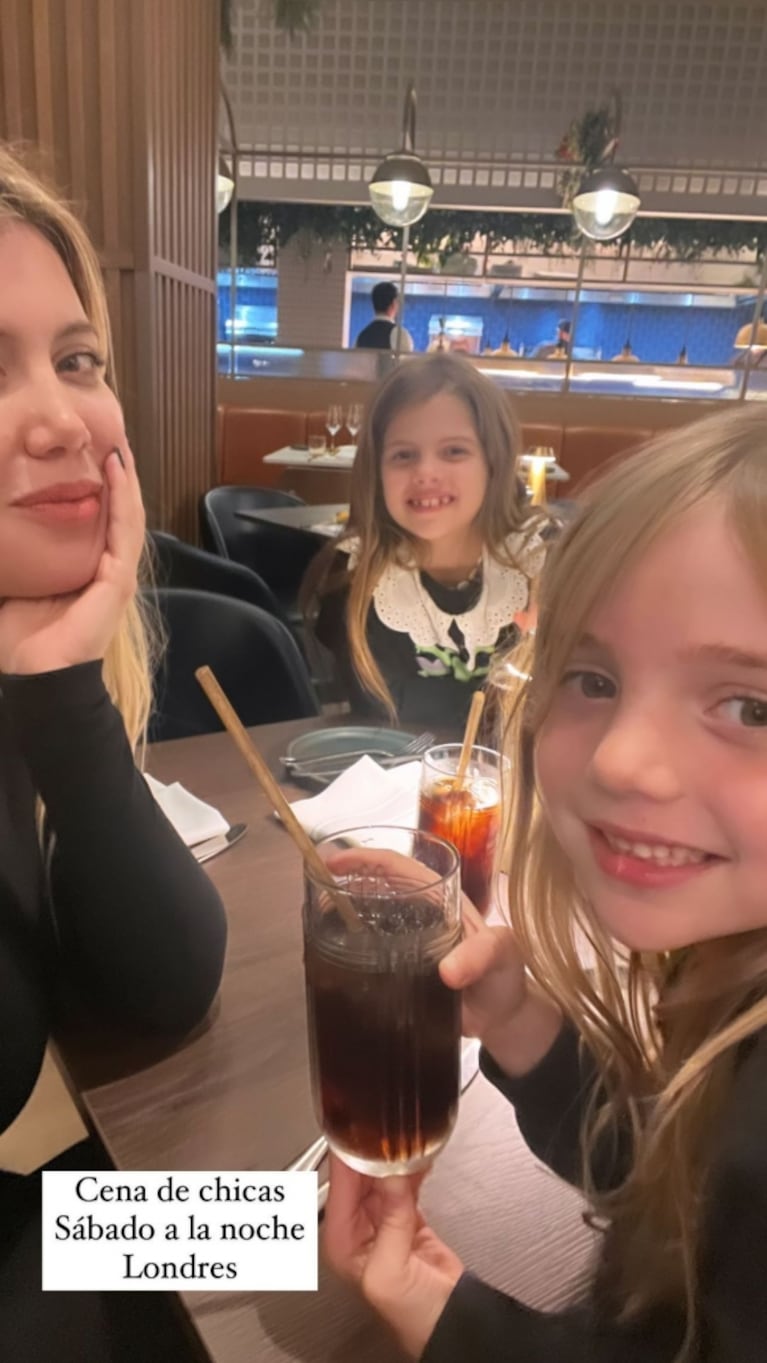 Wanda Nara, separada de Mauro Icardi y lejos de L-Gante, se refugia en sus hijas: "Cena de chicas"