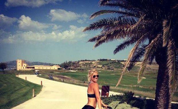 Wanda Nara, sexy y deportiva (Foto: Twitter).