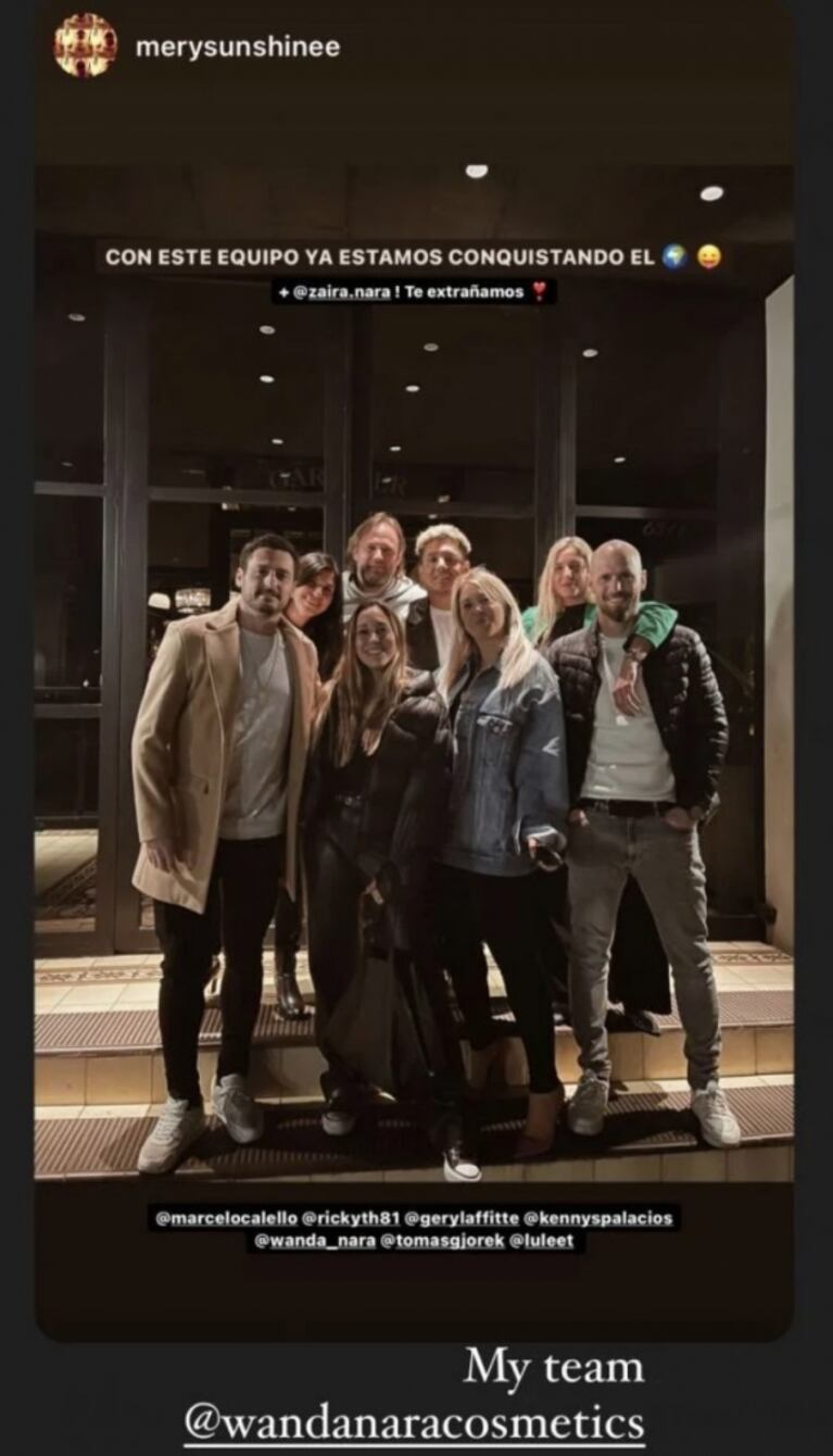 Wanda Nara sorprendió a sus empleados al llevarlos a cenar a un restaurante top