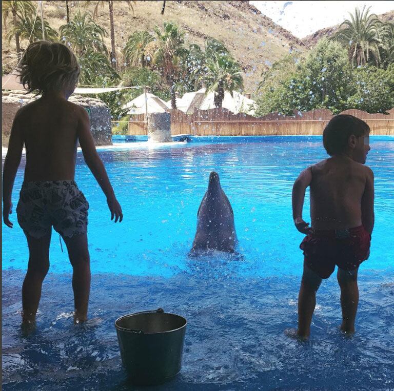 Wanda Nara, sus hijos y Mauro Icardi, de vacaciones en Gran Canaria (Fotos: Instagram).