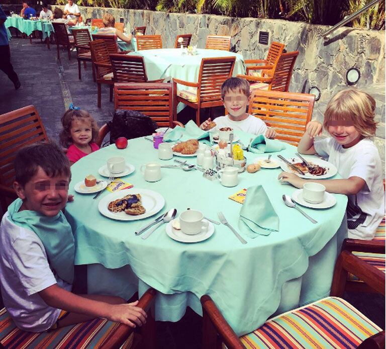 Wanda Nara, sus hijos y Mauro Icardi, de vacaciones en Gran Canaria (Fotos: Instagram).