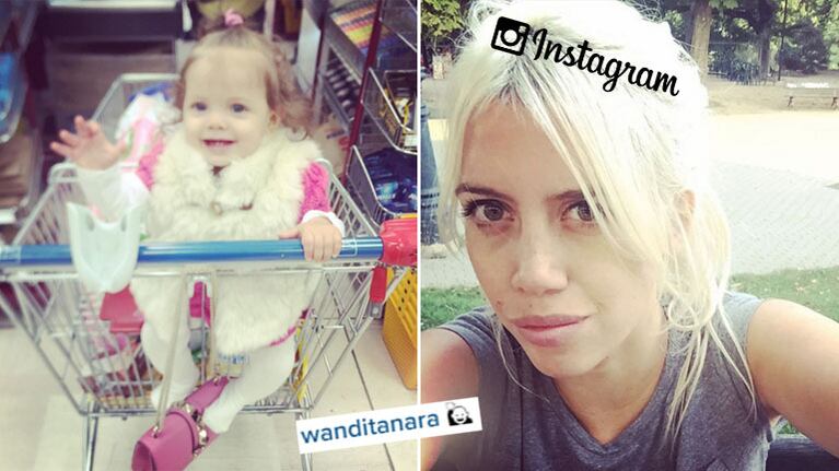 Wanda Nara, una ama de casa top suelta en los supermercados. (Foto: Instagram)