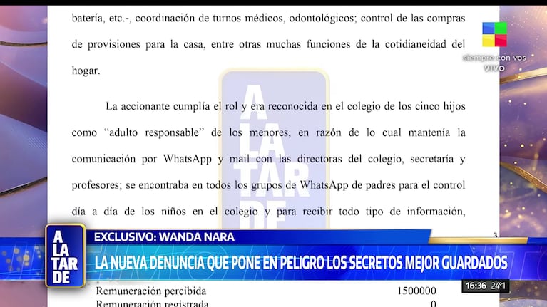Wanda Nara va a juicio con su exsecretaria privada.