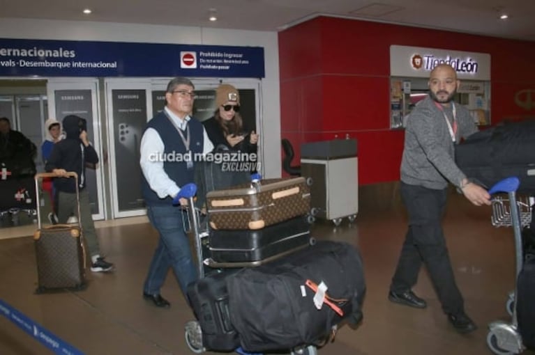 Wanda Nara volvió a la Argentina: las fotos de su regreso tras su paso por Estambul 