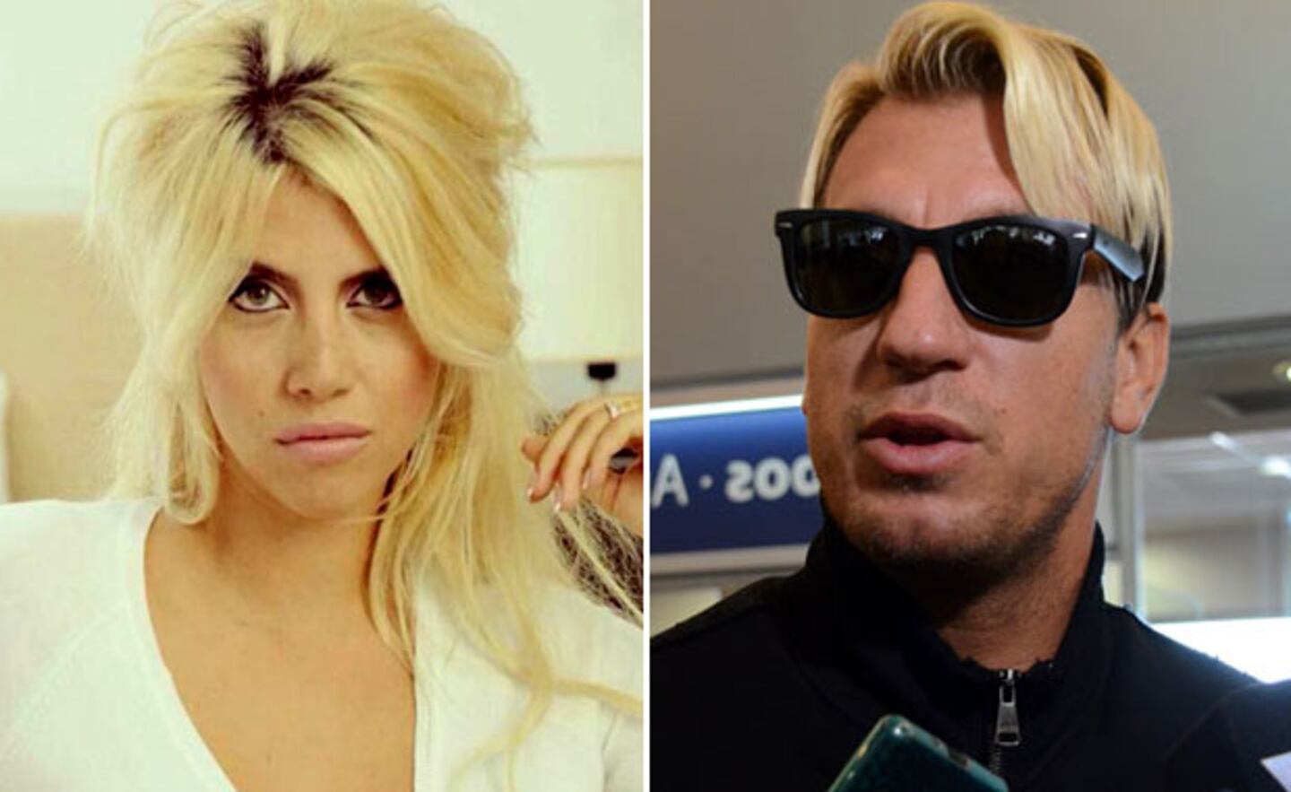 Wanda Nara vs. Maxi López. (Foto: Web)