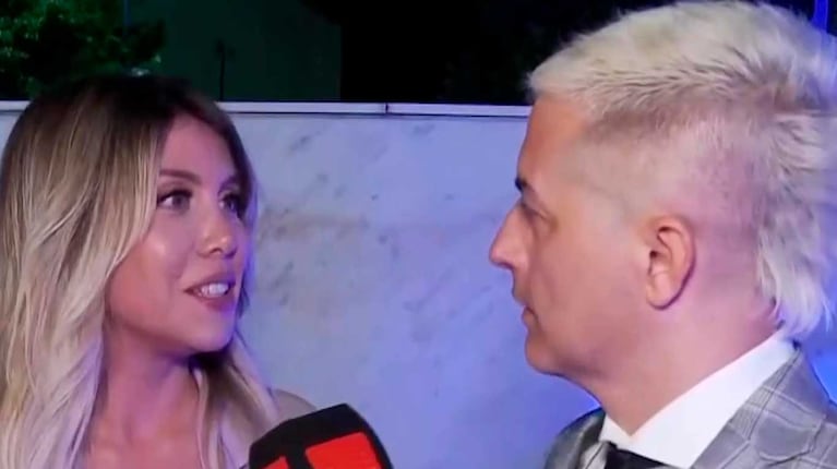 Wanda Nara y Ángel de Brito (Foto: captura América)