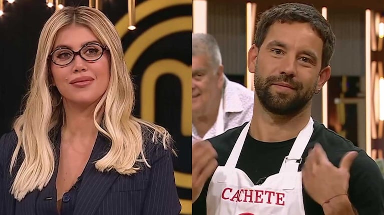 Wanda Nara y Cachete Sierra (Fotos: capturas Telefe)