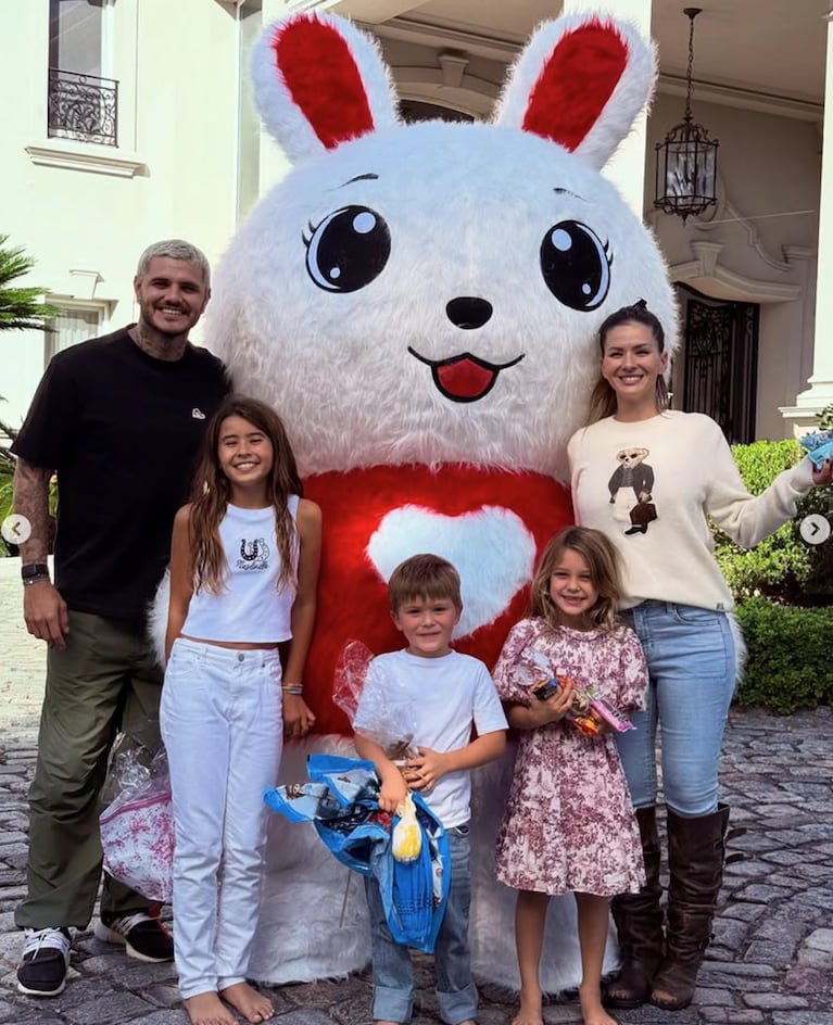 Wanda Nara y China Suárez celebraron las Pascuas, ¿igualitas? Foto: IG | sangrejaponesa