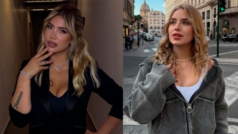 Wanda Nara y Coti Romero. Fotos: Instagram