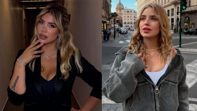 Wanda Nara y Coti Romero. Fotos: Instagram