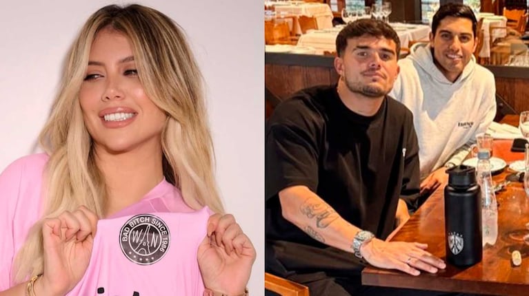 Wanda Nara y Daniel Guzman Jr.  (Fotos: Instagram @wanda_nara y @danielguzmanjr)