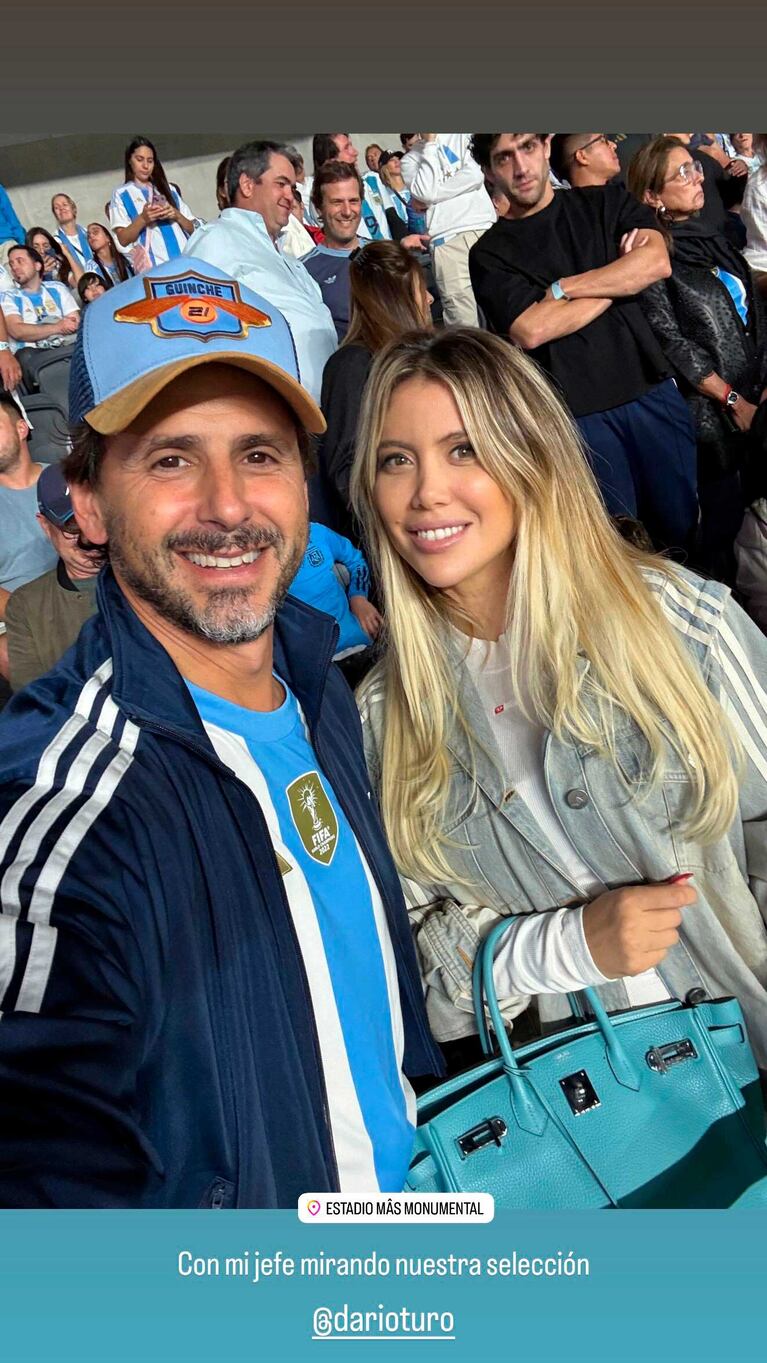 Wanda Nara y Darío Turovelzky (Foto: Instagram @wanda_nara)
