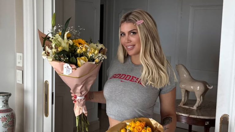 Wanda Nara y el romántico gesto de Martín Migueles por el Día de la Primavera. Crédito: Instagram