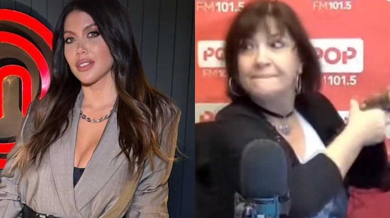Wanda Nara y Elizabeth “La Negra” Vernaci (Fotos: captura POP 101.5 y Instagram @wanda_nara)