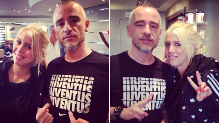 Wanda Nara y Eros Ramazzotti. (Foto: Twitter)