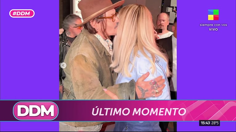 Wanda Nara y Johnny Depp  (Foto: América).