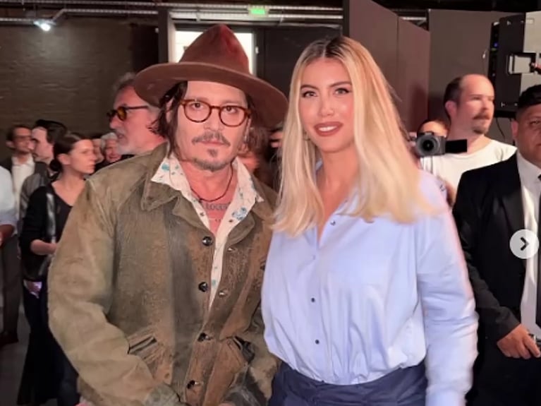 Wanda Nara y Johnny Depp (Foto: América).