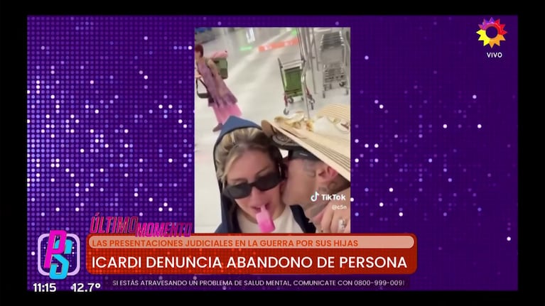Wanda Nara y L-Gante.