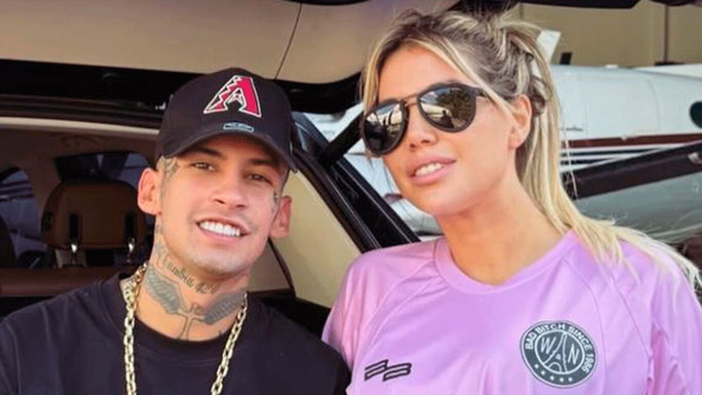 Wanda Nara y L-Gante (Foto: captura de Instagram/@wanda_nara).