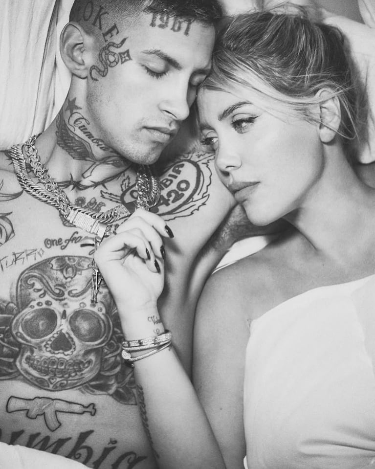 Wanda Nara y L-Gante. Foto: Instagram wanda_nara