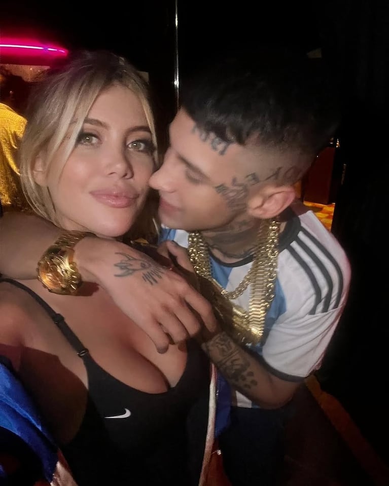 Wanda Nara y L-Gante. Foto: Instagram wanda_nara