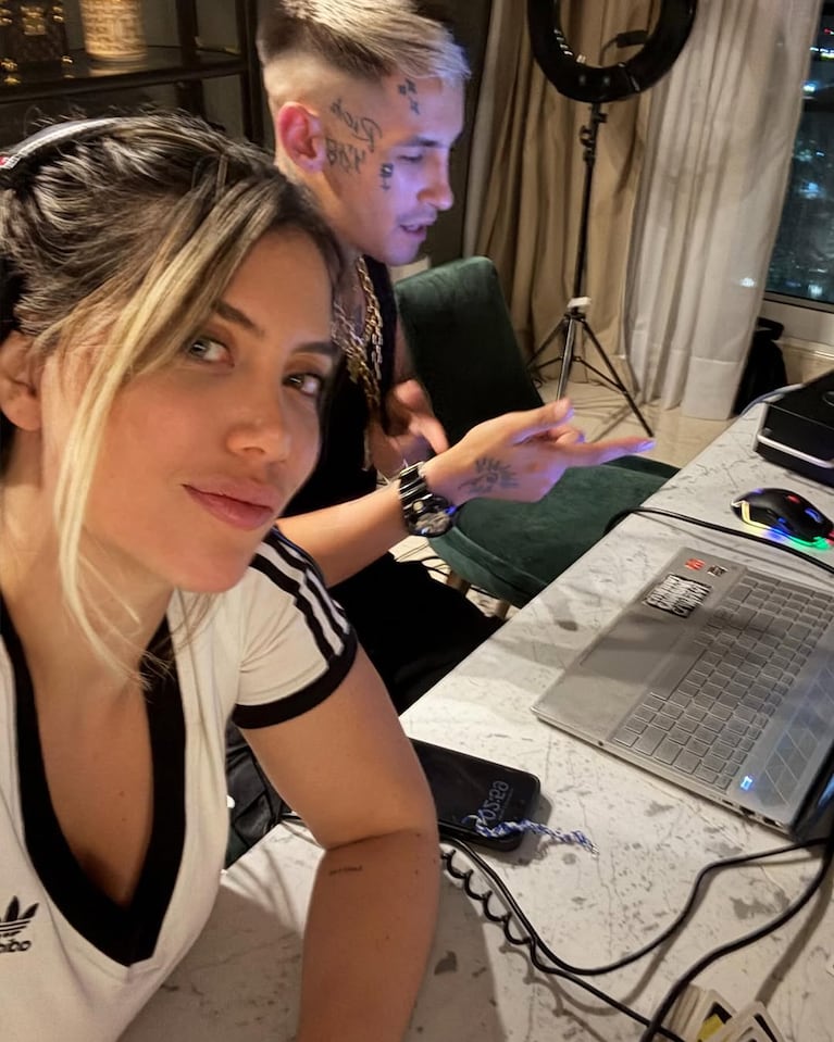 Wanda Nara y L-Gante. Foto: Instagram wanda_nara