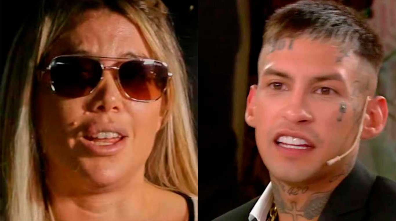 Wanda Nara y L-Gante (Fotos: capturas eltrece)