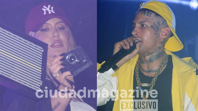 Wanda Nara y L-Gante (Fotos: Movilpress).
