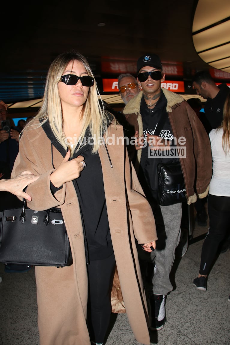 Wanda Nara y L-Gante se fueron a Europa (Foto: Movilpress).
