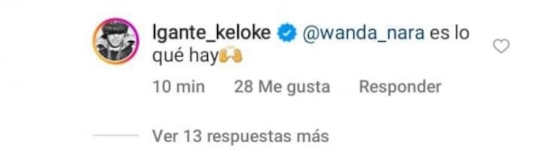 Wanda Nara y L-Gante se mostraron posando muy cerca en medio de los rumores de romance: "Gracias rey"