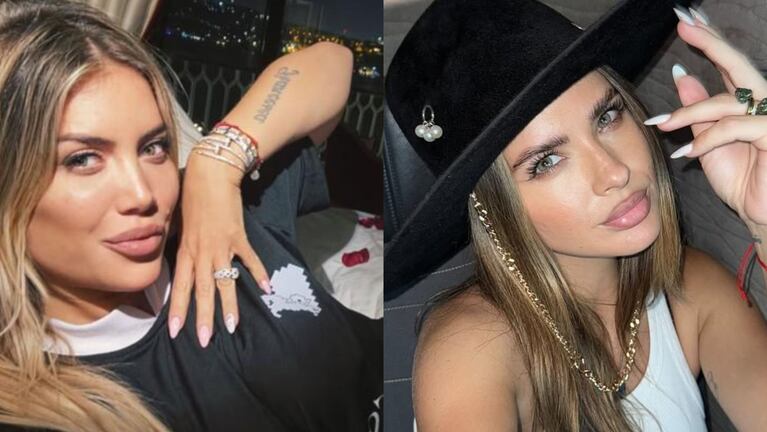 Wanda Nara y la China Suárez (Foto: Instagram/@wanda_nara/@sangrejaponesa)