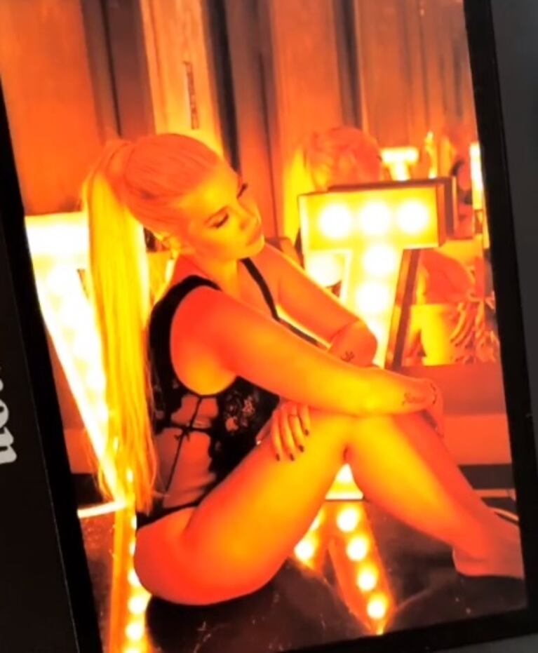 Wanda Nara y las fotos del back de una producción hot: "Pensando en ti"