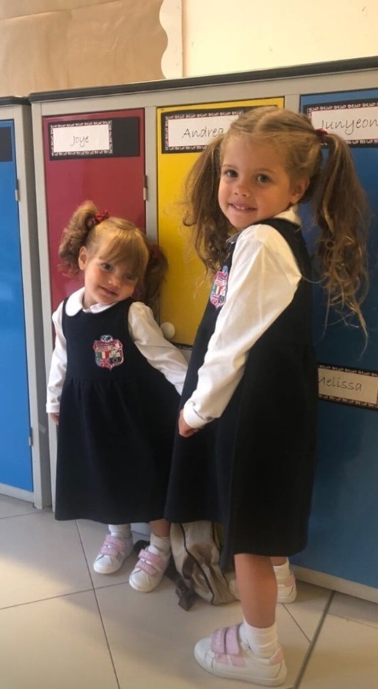 Wanda Nara y las fotos del primer día de clases de sus hijos: "Tantas emociones e ilusiones para ellos y para mí"