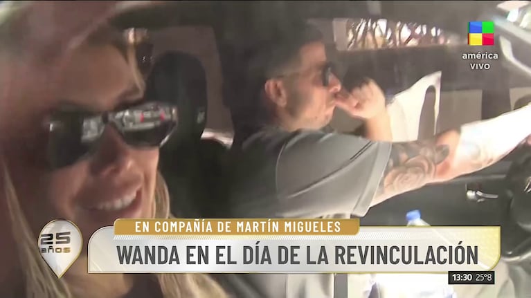Wanda Nara y Martín Migueles.