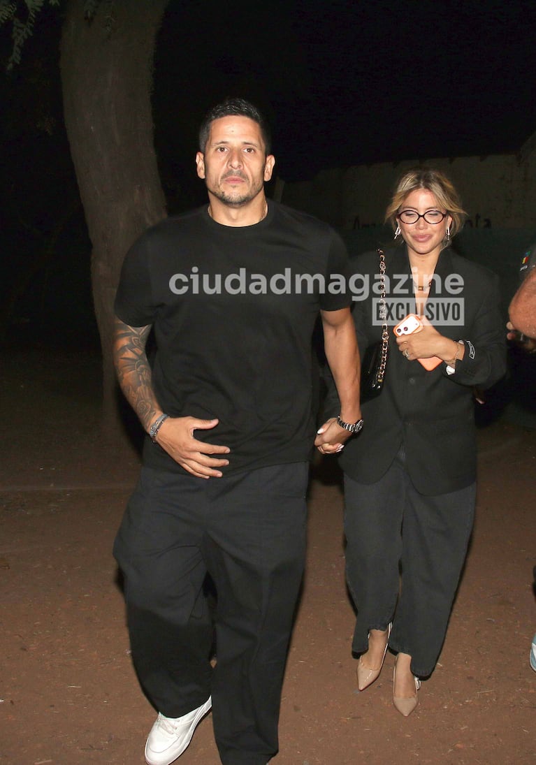 Wanda Nara y Martín Migueles en el festejo del fin de las grabaciones de Masterchef Celebrity (Foto: Movilpress).